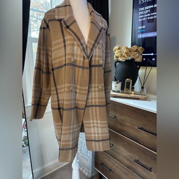 Anne Klein Tan and Black Knit Jacket NWOT!! - Picture 1 of 7